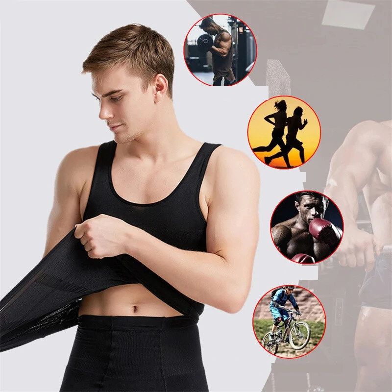 Sport Vest Men's Quick Dry Stretchy Sweat-wicking Sportswear for Gym Workout Running Exercise Fitness (image for) Sport Vest Men's Quick Dry Stretchy Sweat-wicking Sportswear for Gym Workout Running Exercise Fitness
